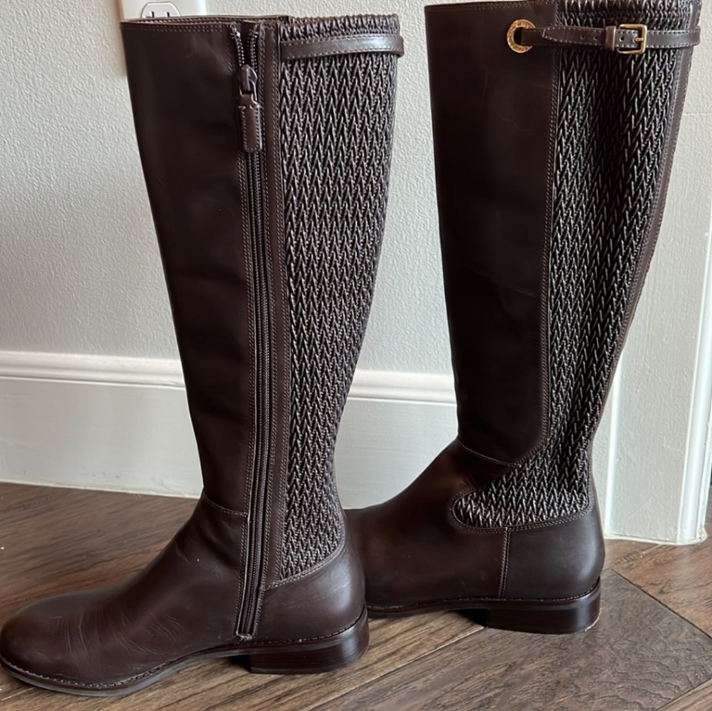👢 Cole Haan Isabell brown leather riding boots